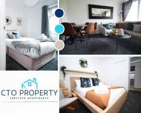 Peaceful 3 Bed Flat with Parking and Balcony by CTO Serviced Apartments